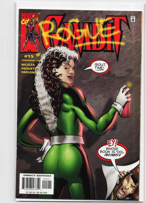 Gambit #15 (Marvel Comics, 2000), raw, ungraded comic book — front cover
