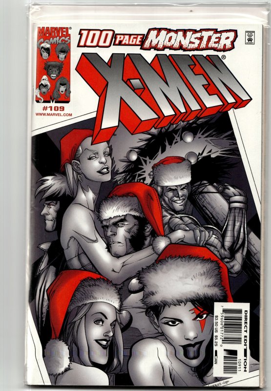 X-Men #109 (Marvel Comics, 2001), raw, ungraded comic book — front cover