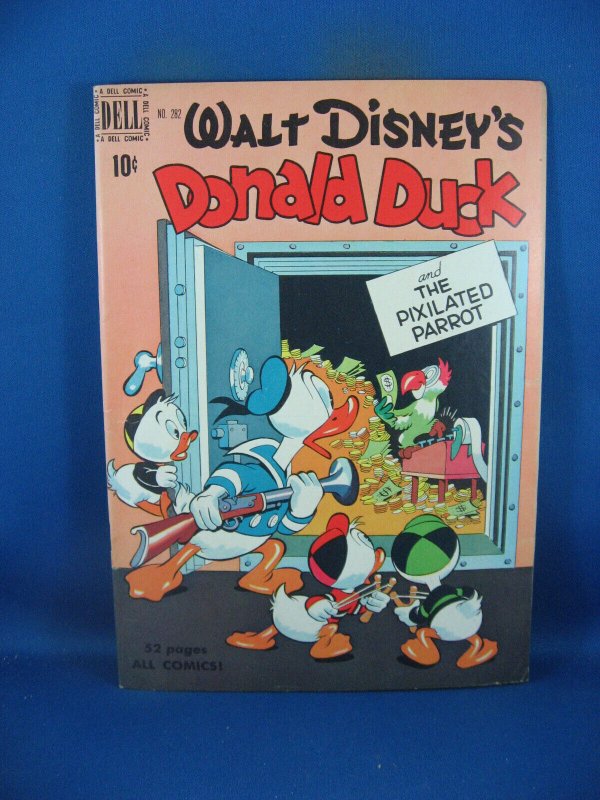 Four Color #282 (Dell Comics, 1950), raw comic book in VF condition — front cover