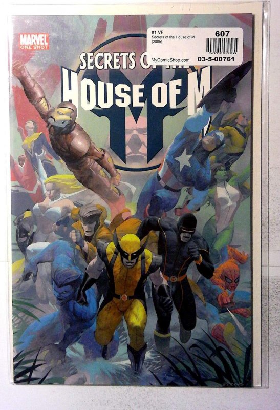 Secrets of the House of M #1 (Marvel Comics, 2005), raw, ungraded comic book — front cover
