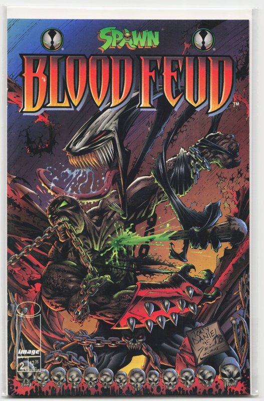 Spawn: Blood Feud #2 (Image Comics, 1995), raw, ungraded comic book — front cover