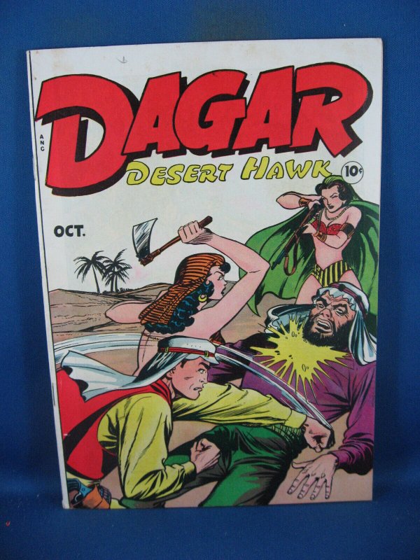 Dagar Desert Hawk #20 (1946), raw comic book in VF- condition — front cover