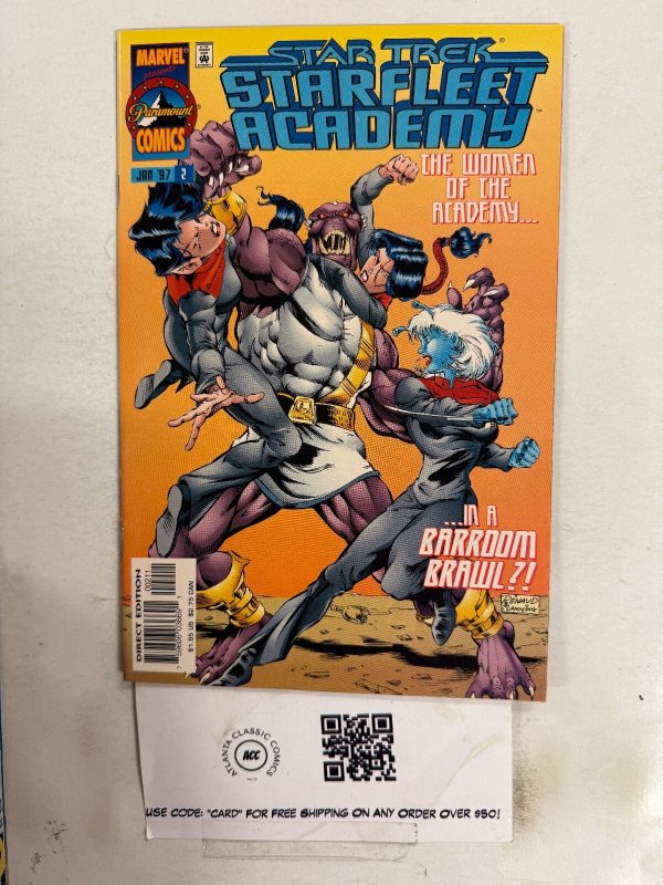 Star Trek: Star Fleet Academy #2 (Marvel Comics, 1990), raw comic book in NM condition — front cover