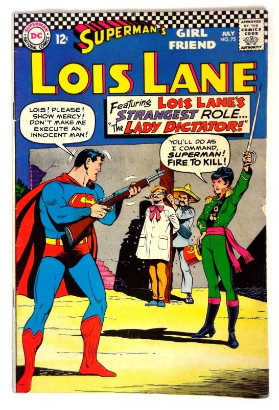 Superman's Girl Friend Lois Lane #75 (DC Comics, 1967), raw comic book in VG/FN condition — front cover