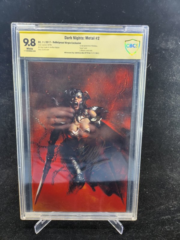 Dark Knights: Metal #2 (2017), CBCS 9.8 graded comic book — front cover in its holder