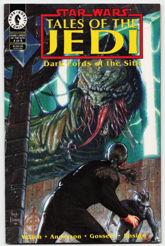 Star Wars: Tales of the Jedi - Dark Lords of the Sith #4 (Dark Horse Comics, 1995), raw, ungraded comic book — front cover