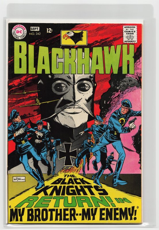 Blackhawk #242 (DC Comics, 1968), raw, ungraded comic book — front cover