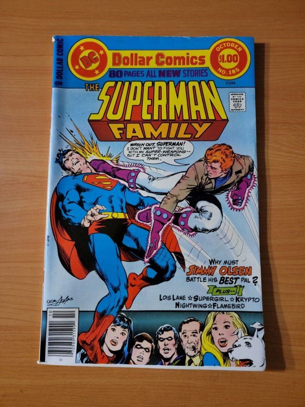 Superman Family #185 (DC Comics, 1977), raw comic book in NM condition — front cover