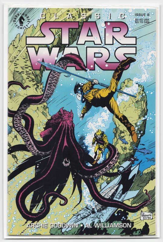 Classic Star Wars #8 (Dark Horse Comics, 1993), raw, ungraded comic book — front cover