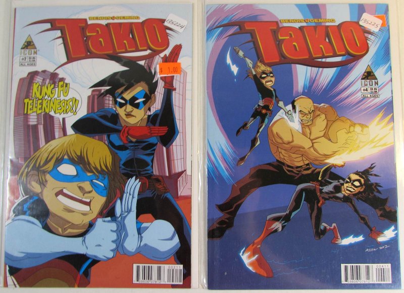 2012 Takio Lot of 2 #2, 4 Icon NM 1st Print Comic Books (2012), raw comic book in NM condition — front cover