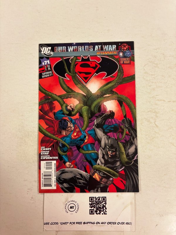 Superman Batman #71 (DC Comics), raw comic book in NM condition — front cover