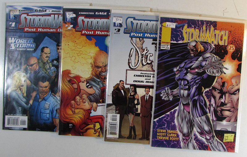 StormWatch Lot of 4 #25, Post Human 1, 2, 3 Image (1995) Comic Books (1995), raw, ungraded comic book — front cover