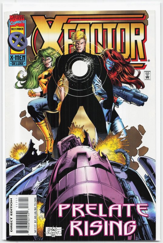 X-Factor #117 (Marvel Comics, 1995), raw, ungraded comic book — front cover