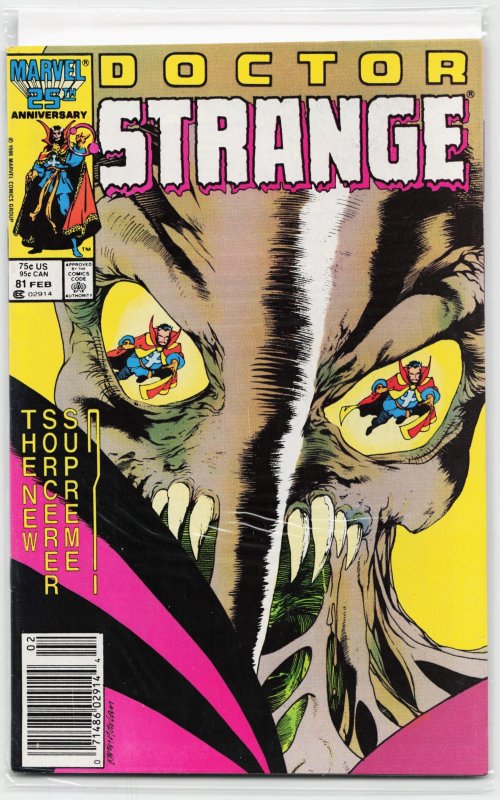 Doctor Strange #81 (Marvel Comics, 1987), raw, ungraded comic book — front cover
