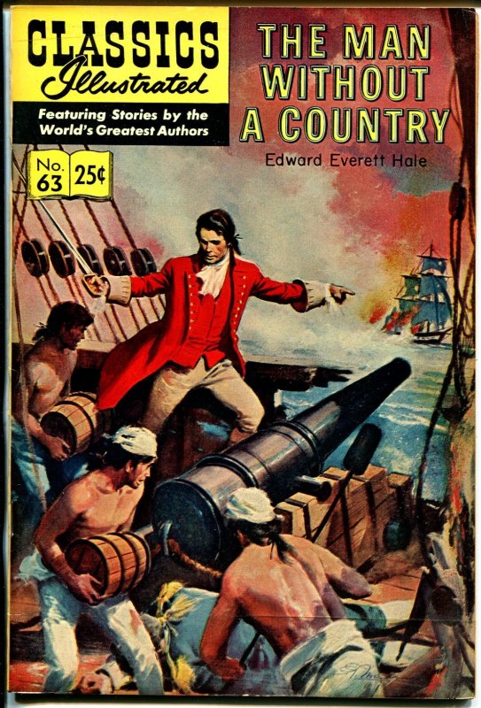 Classics Illustrated #63 (Gilberton, 1969), raw comic book in VF- condition — front cover