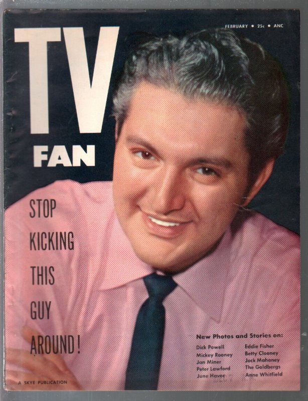 MAG: TV Fan 2/1955-Liberace-George Reeves-Superman-Dick Powell-June Allyson-FN, raw comic book in FN condition — front cover