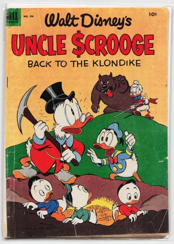 Four Color #456 (Dell Comics, 1953), raw, ungraded comic book — front cover