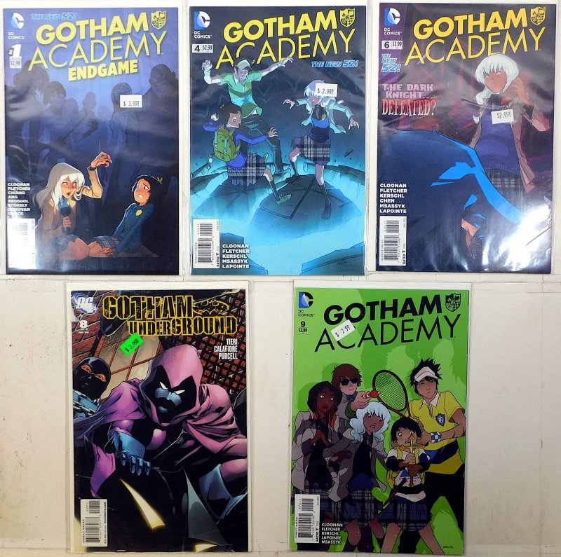 Gotham Academy Lot 5 #4, 6, 9, Underground 8, Endgame 1 2015 DC Comics (DC Comics, 2015), raw, ungraded comic book — front cover