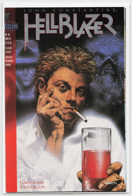 Hellblazer #63 (DC Comics, 1993), raw, ungraded comic book — front cover