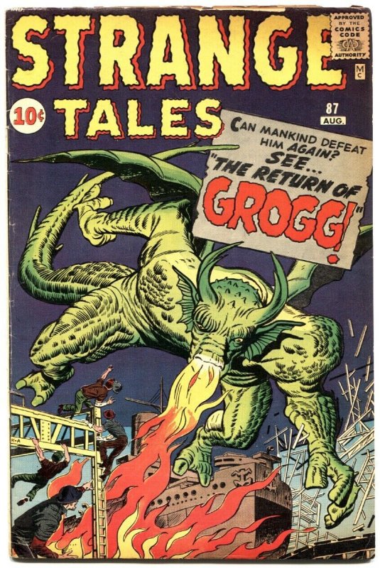 Strange Tales #87-1961-Marvel-Kirby & Ditko-Return of Grogg-Fn+ (Marvel Comics), raw comic book in FN+ condition — front cover