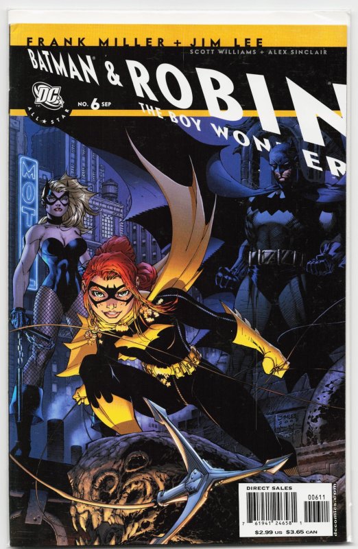 All Star Batman & Robin, the Boy Wonder #6 (DC Comics, 2007), raw, ungraded comic book — front cover