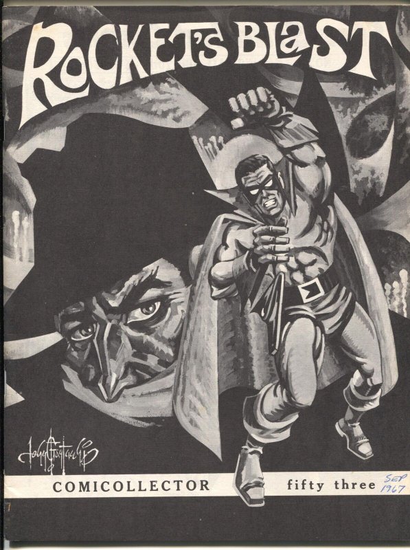 Rocket's Blast Comicollector #53 (1967), raw, ungraded comic book — front cover