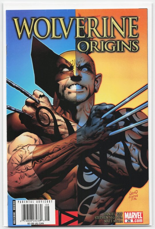 Wolverine: Origins #26 (Marvel Comics, 2008), raw, ungraded comic book — front cover