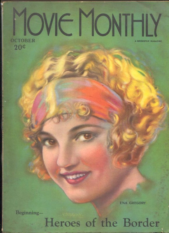 MAG: Movie Monthly October 1925- Ena Gregory- Tom Mix, raw, ungraded comic book — front cover
