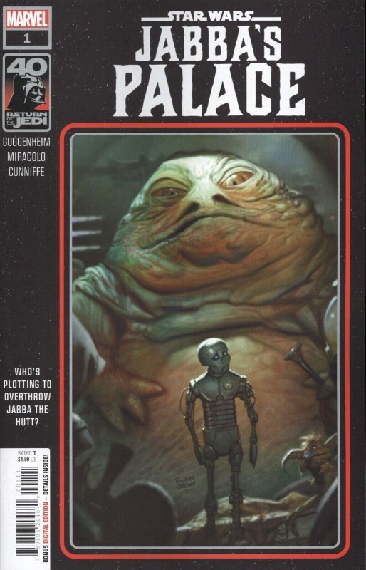 Star Wars Return of Jedi Jabba's Palace #1 (Marvel Comics, 2023), raw, ungraded comic book — front cover