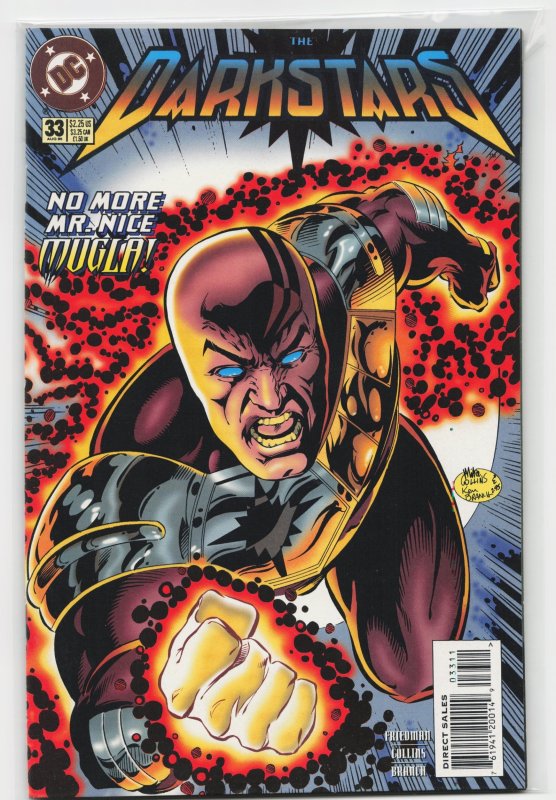 Darkstars #33 (DC Comics, 1995), raw, ungraded comic book — front cover