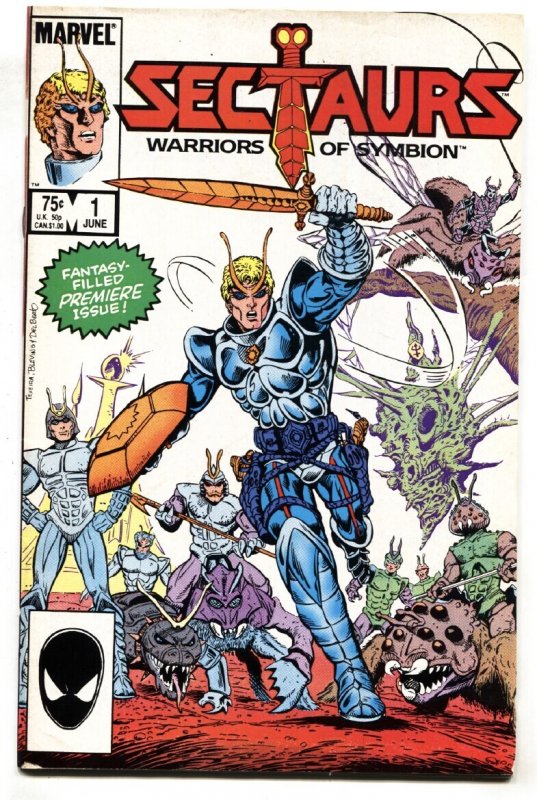 Sectaurs #1 - 1985 - Marvel - FN - Comic Book (Marvel Comics, 1985), raw comic book in FN condition — front cover