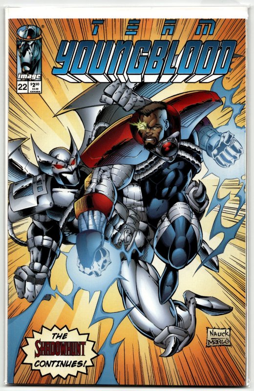 Team Youngblood #22 (Image Comics, 1996), raw, ungraded comic book — front cover