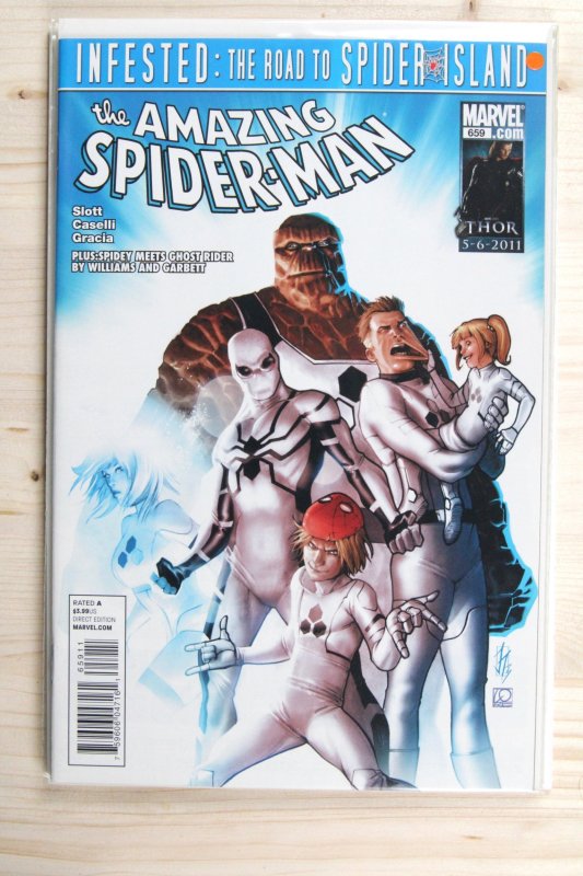 The Amazing Spider-Man #659 (Marvel Comics, 2011), raw comic book in NM 9.4 condition — front cover