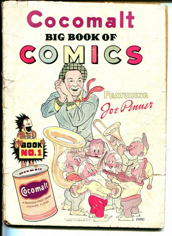 Cocomalt Big Book of Comics #1 (1938), raw comic book in FR condition — front cover
