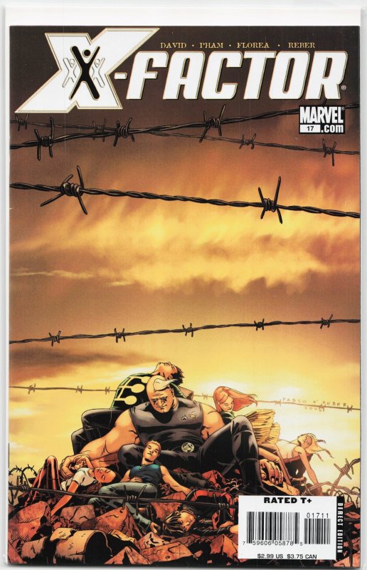 X-Factor #17 (Marvel Comics, 2007), raw, ungraded comic book — front cover