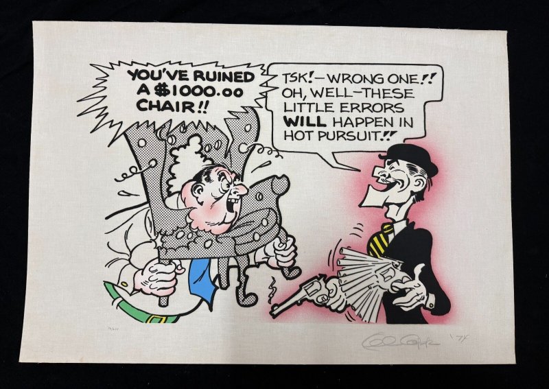 Fearless Fosdick Print Signed AL Capp 1974 72/250 (1974), raw, ungraded comic book — front cover