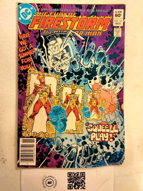 Firestorm the Nuclear Man #18 (DC Comics), raw comic book in VF condition — front cover