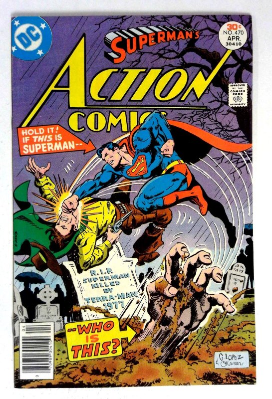 Action #470 (DC Comics, 1977), raw comic book in NM- condition — front cover