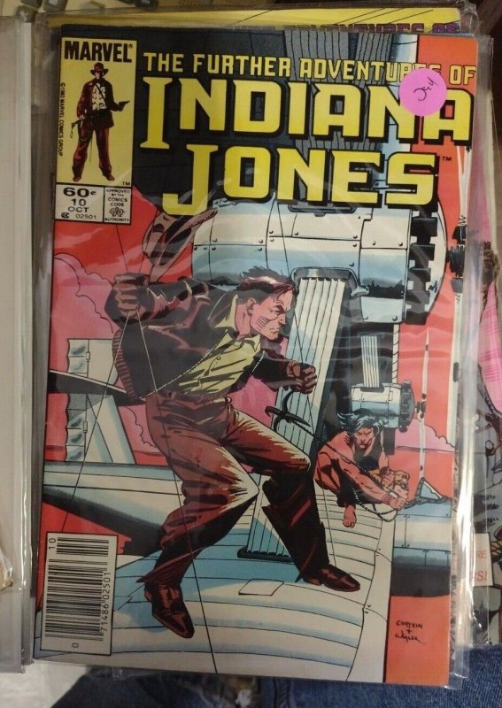 Further Adventures of Indiana Jones #10 (Marvel Comics, 1983), raw, ungraded comic book — front cover