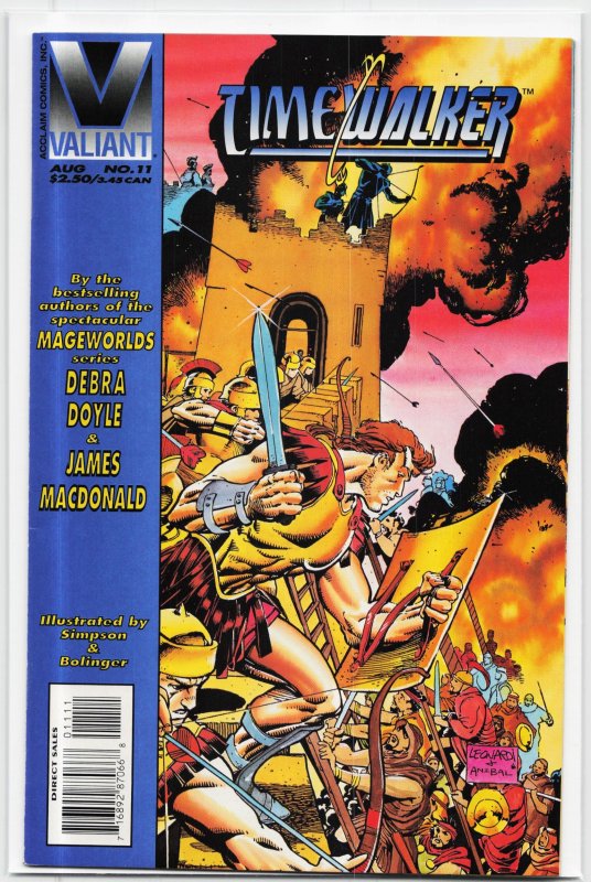 Timewalker #11 (1995), raw, ungraded comic book — front cover