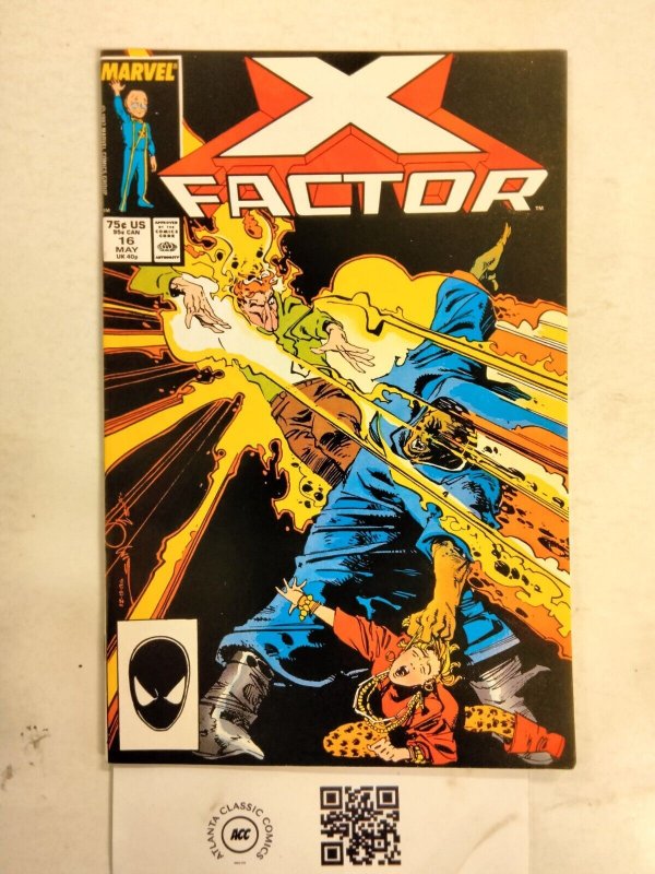 X-Factor #16 (Marvel Comics), raw comic book in NM condition — front cover