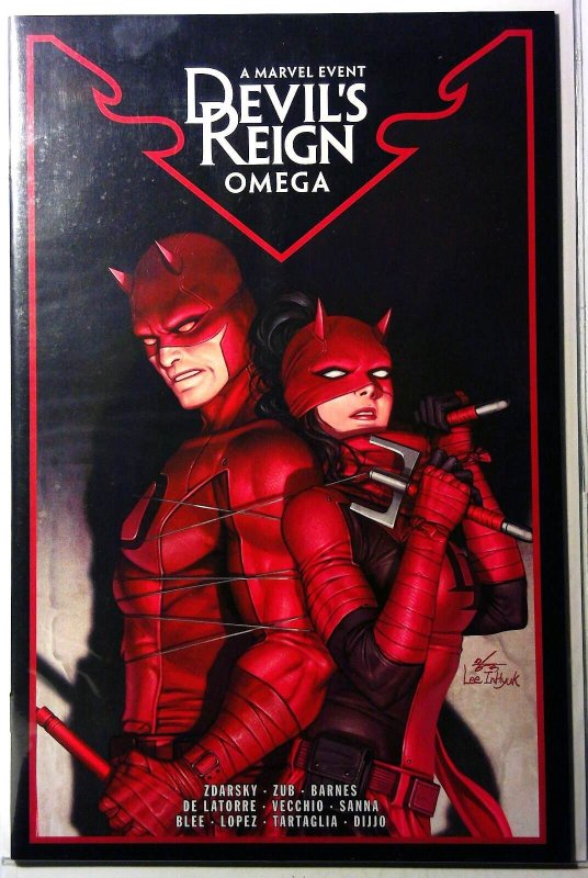 Devil's Reign Omega #1 (Marvel Comics, 2022), raw, ungraded comic book — front cover