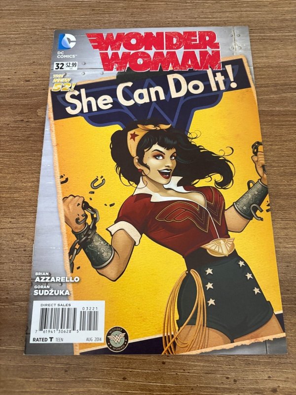 Wonder Woman #32 (DC Comics, 2014), raw comic book in NM condition — front cover
