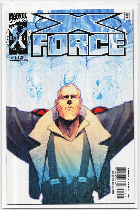 X-Force #112 (Marvel Comics, 2001), raw, ungraded comic book — front cover