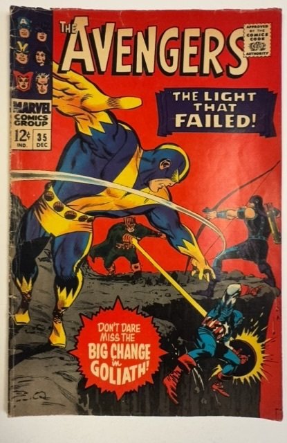 The Avengers #35 (Marvel Comics, 1966), raw, ungraded comic book — front cover