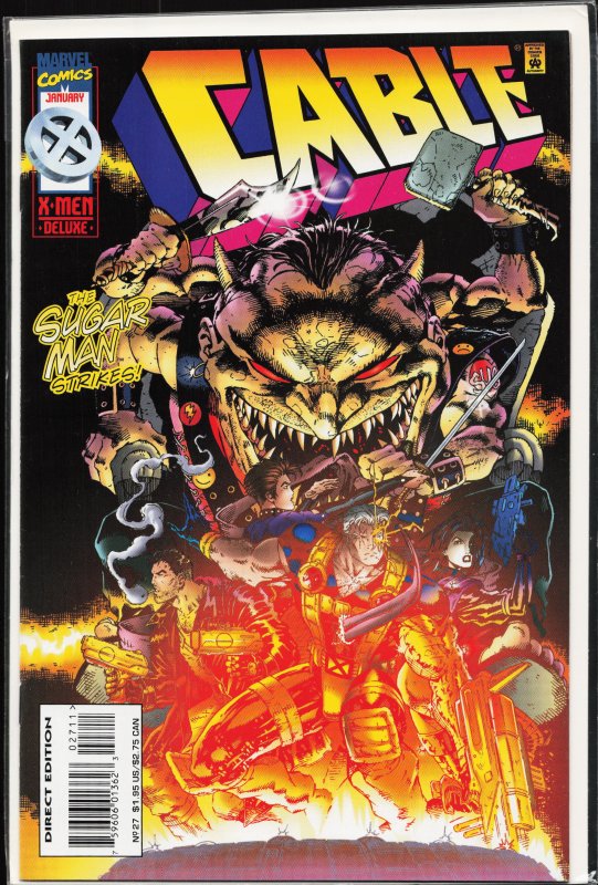 Cable #27 (Marvel Comics, 1996), raw, ungraded comic book — front cover
