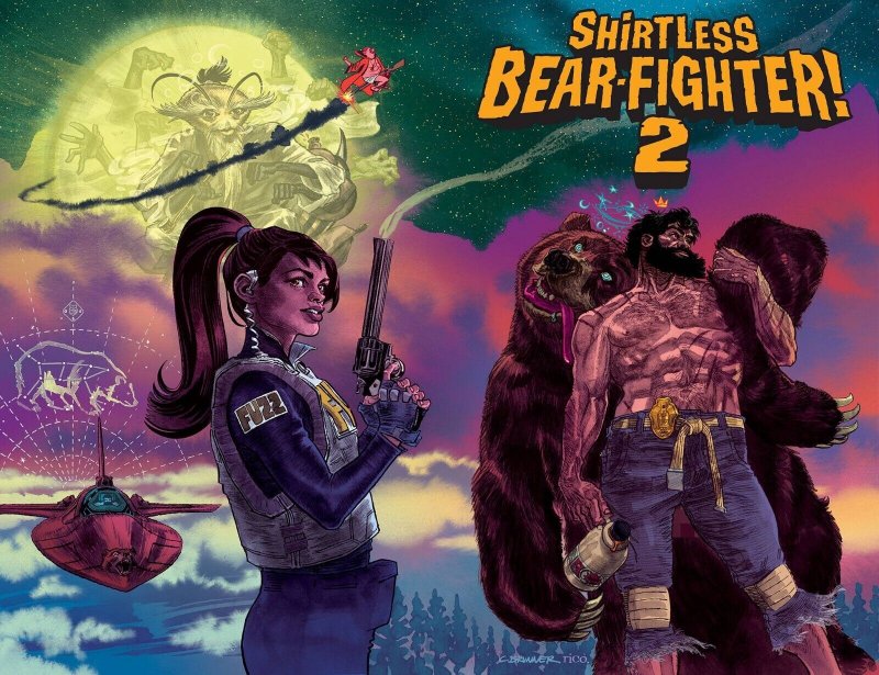Shirtless Bear-Fighter 2 #1 (Image Comics, 2022), raw, ungraded comic book — front cover