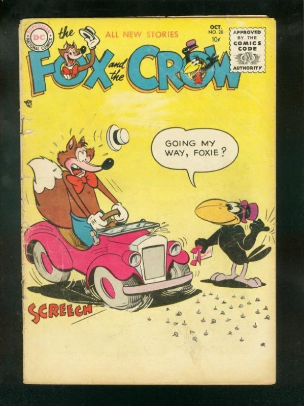 Fox and the Crow #28 (DC Comics, 1955), raw, ungraded comic book — front cover