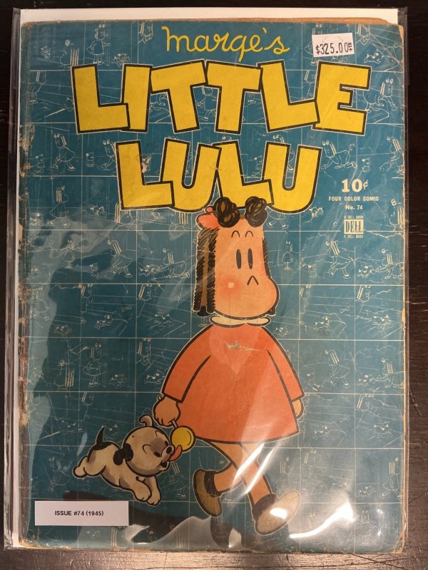 Four Color #74 (Dell Comics, 1945), raw, ungraded comic book — front cover