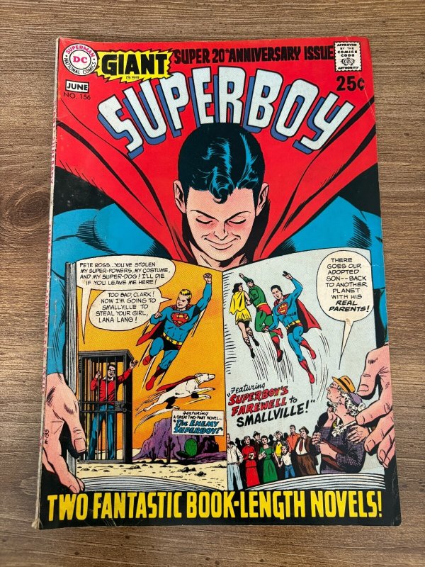 Superboy #156 (DC Comics), raw comic book in GD condition — front cover